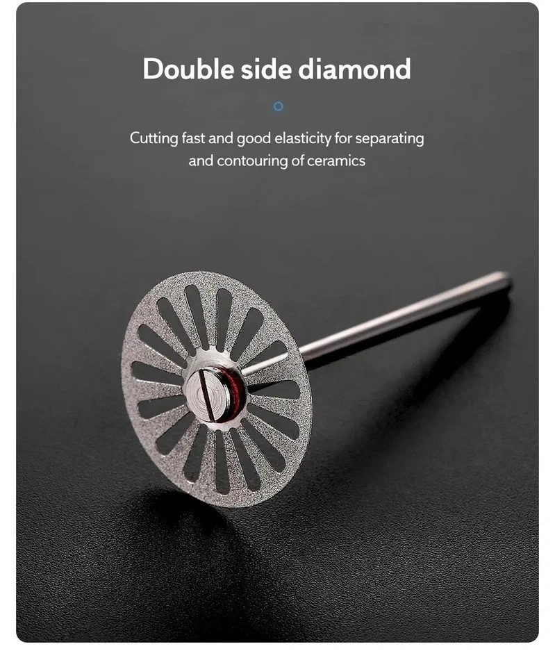 Dental Saw Diamond Disc Wheel Porcelain Teeth Cutting Polishing Discs 190/220mm
