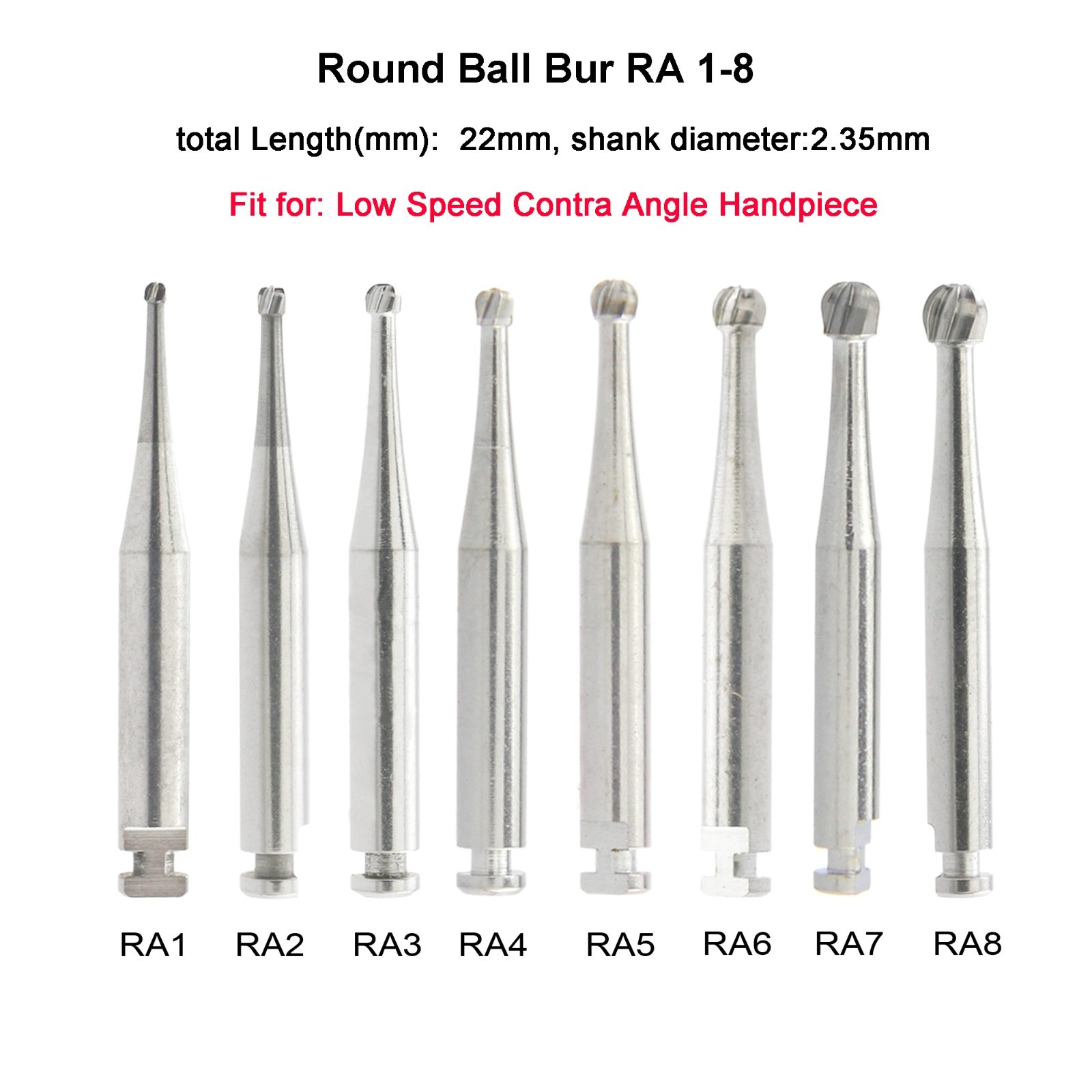 Wave Dental Carbide Burs Round Latch Bur RA 2 4 Long Surgical Bur LAOS RA SURG 4