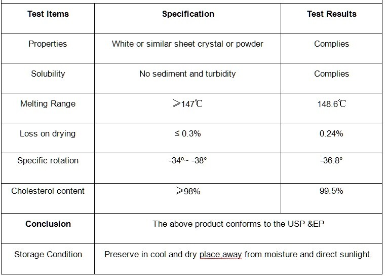 PURE CHOLESTEROL PHARMACEUTICAL GRADE FOR RESEARCH