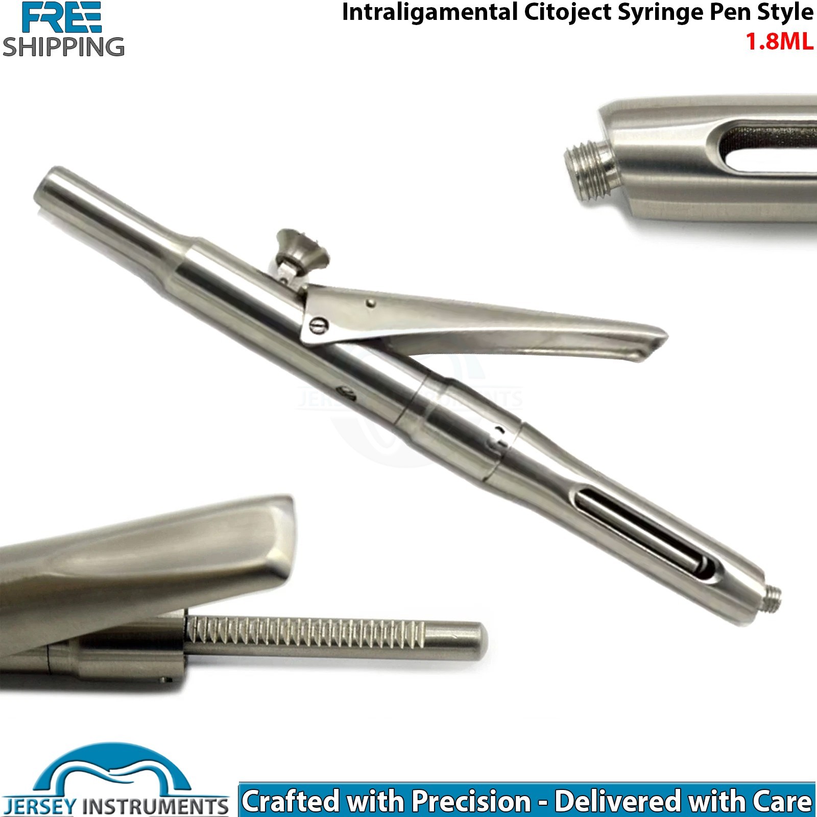 Dental Surgical Intraligamental Citoject Syringe 1.8ml Anesthesia Injection Tool
