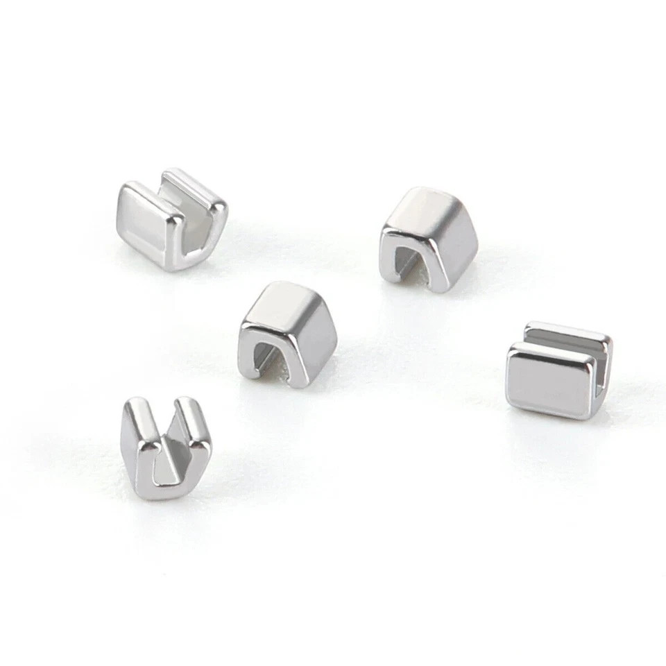 10Pcs Dental Orthodontic Crimpable Hook Long Short Medium Stop Stainless Steel