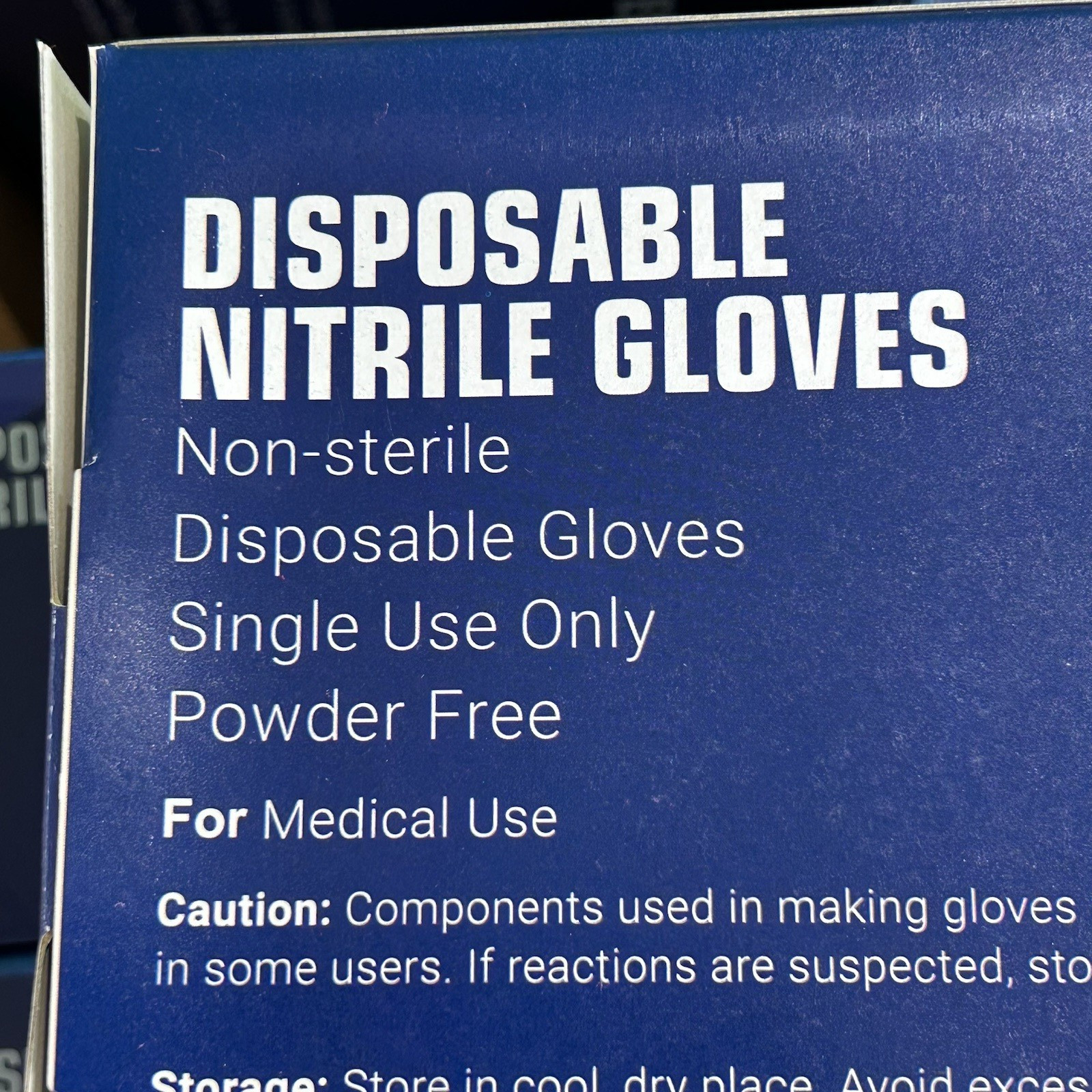 Nitril Exam Gloves – FREE SHIPPING 10 Pack of 100, Large/ Med Powder Free Blue