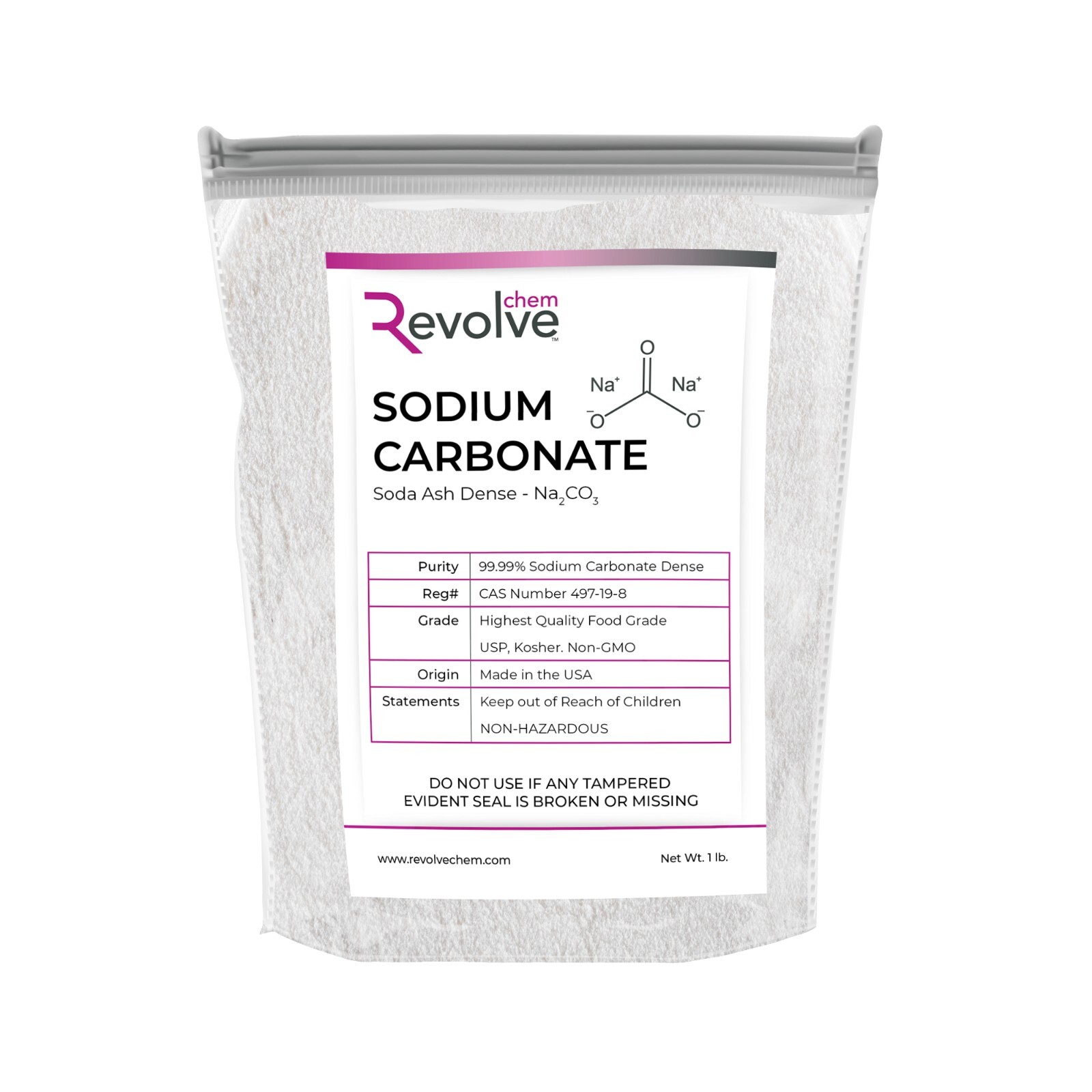 Soda Ash 1 lbs. | Pure 99.99% Sodium Carbonate-Washing Soda, USP Grade, Non GMO
