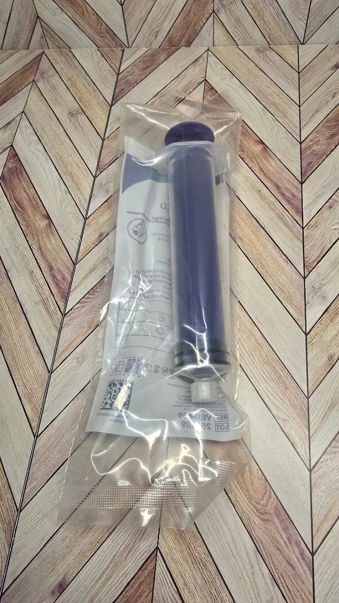 Vesco Medical Syringe ENFIT Flat Top Tip 60ML VED-66 Purple NEW