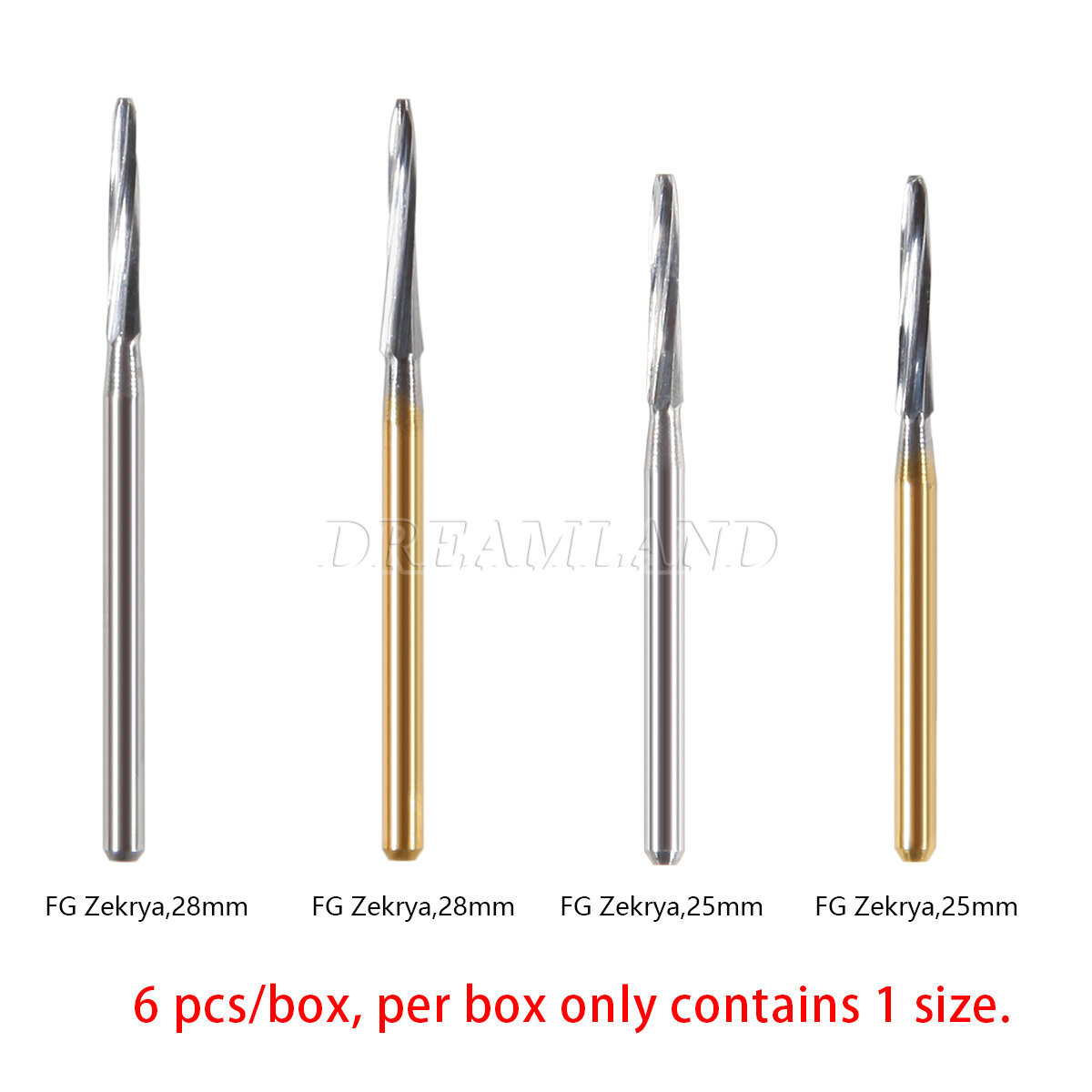Fresas Dentale Quirúrgicas Carburo Tungsteno para Huesos FG Zekrya 25/28m