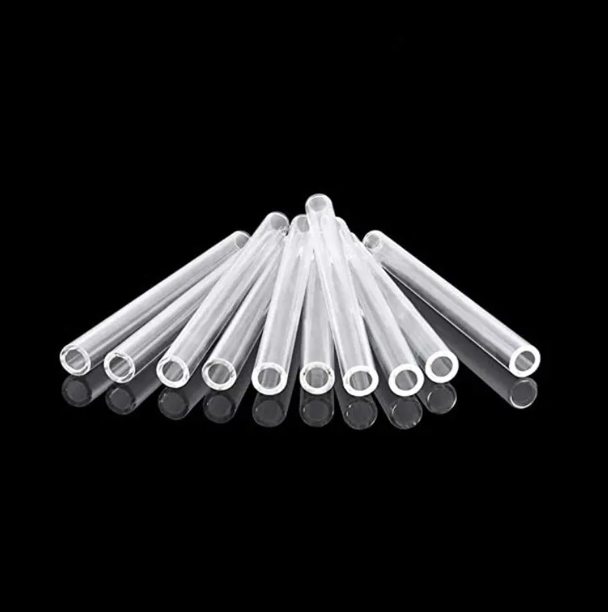 (10 Pack) 4″ Inch Clear Pyrex Glass Blowing Tube 12mm OD 8mm ID 2mm Thick Wall