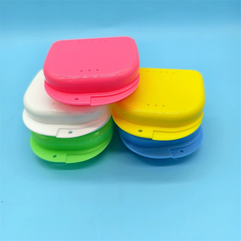 Dental Orthodontic Retainer Denture Storage Case Box Mouthguard Container Colors