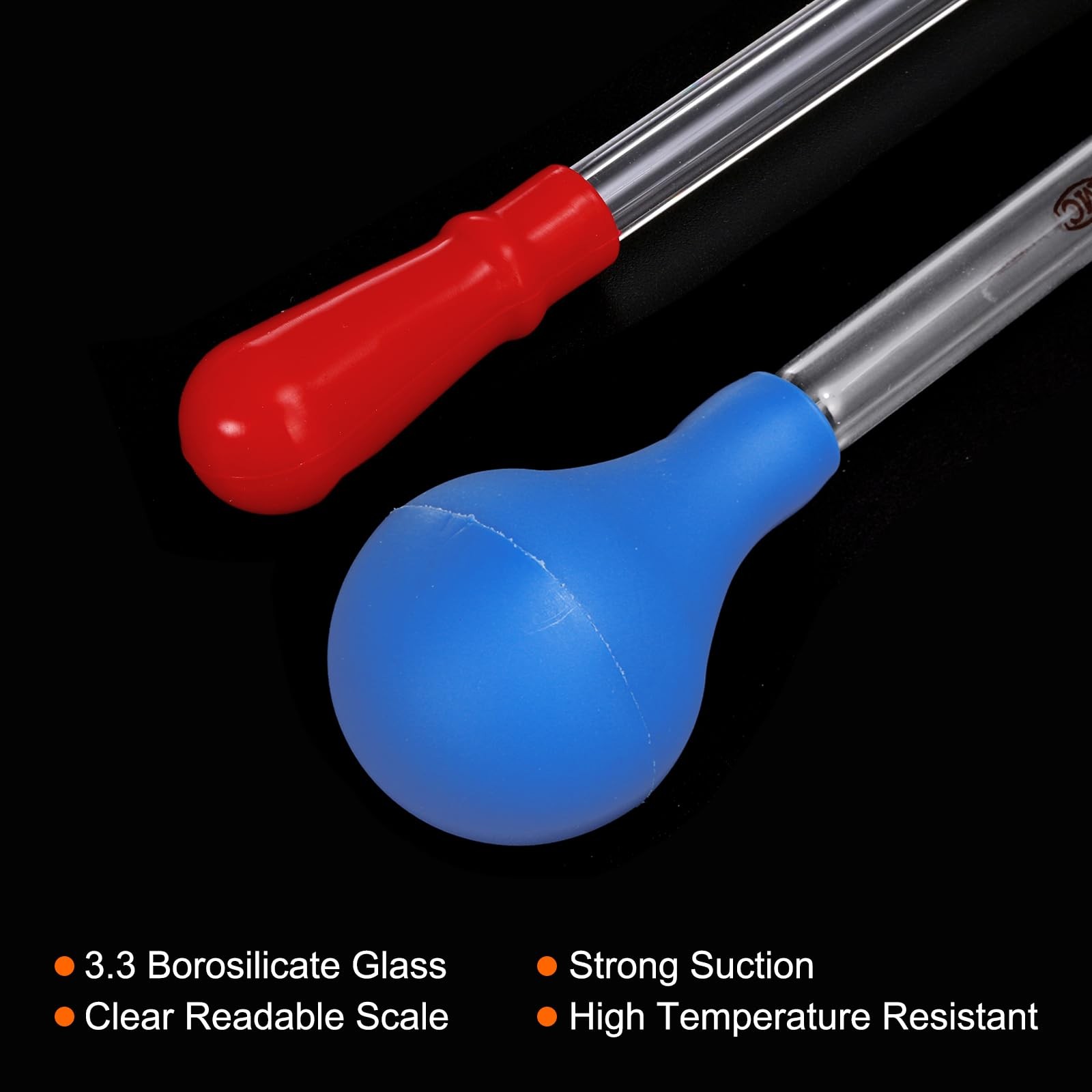 PATIKIL Graduated Dropper Pipettes Kit, 3 Pack 2ml 5ml 10ml Borosilicate…