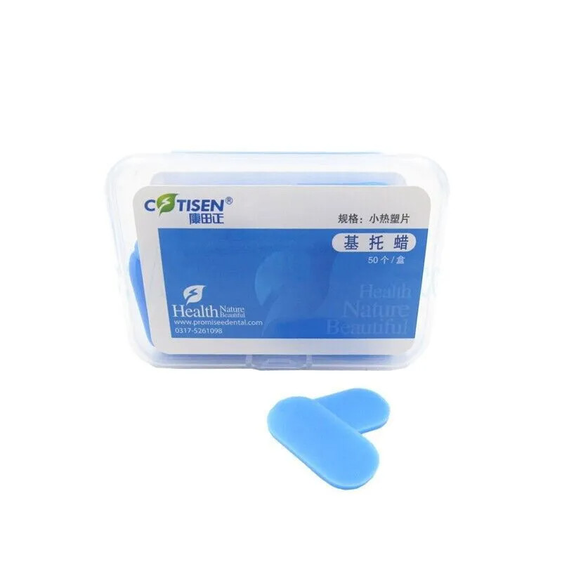 Dental Blue Temp Tabs Thermoplastic Impression Quick Bite Registration 50Pcs/Box