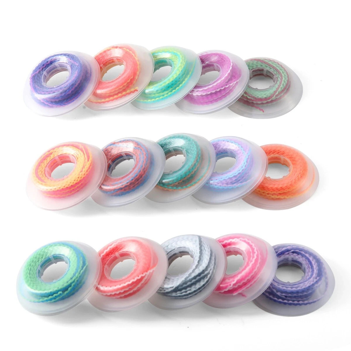 Dental Orthodontic Elastic Power Chain Long/Short/Continuous Double Colored 15ft