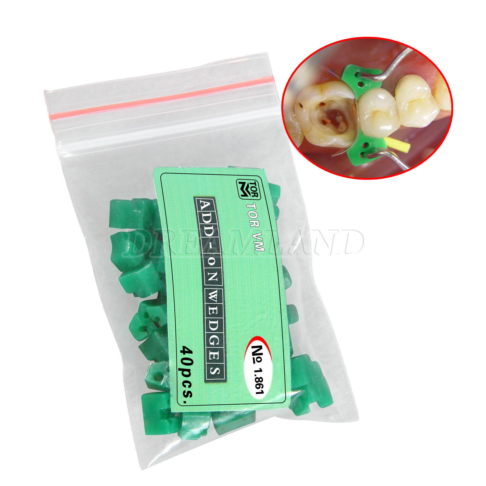 New Dental Add On Wedges Orthodontic Special Silicone Rubber 40pcs/pack