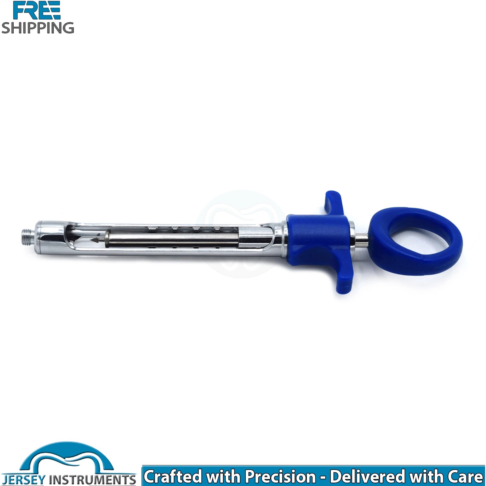 Dental Anesthesia Cartridge Syringe Blue 2.2ml Injection Dentist Surgical Tool