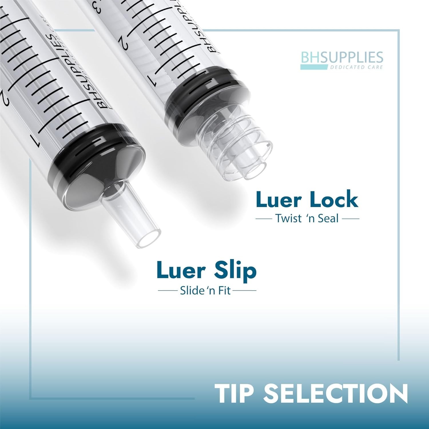BH Supplies 30ml Luer Lock Tip Syringes (No Needle) – Sterile, Individually Wrap