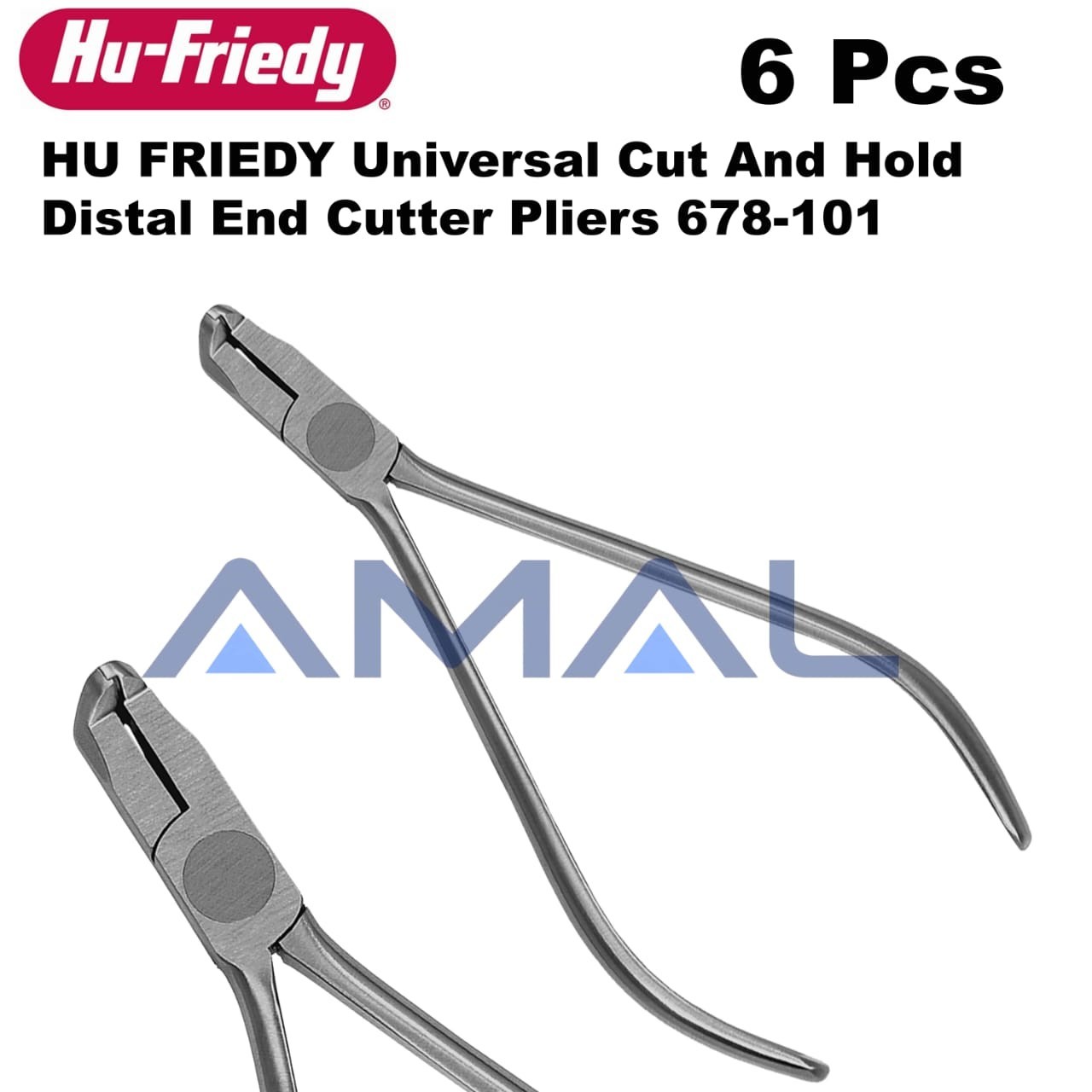 Hu-Friedy 678-101 Distal End Dental Cutter Universal Cut & Hold 6 Pcs