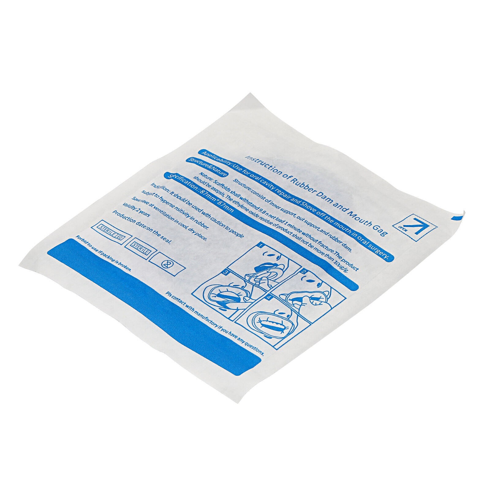 10Pcs Dental Disposable Sterile Rubber Dam Cheek Lip Retractor Opener Latex Free