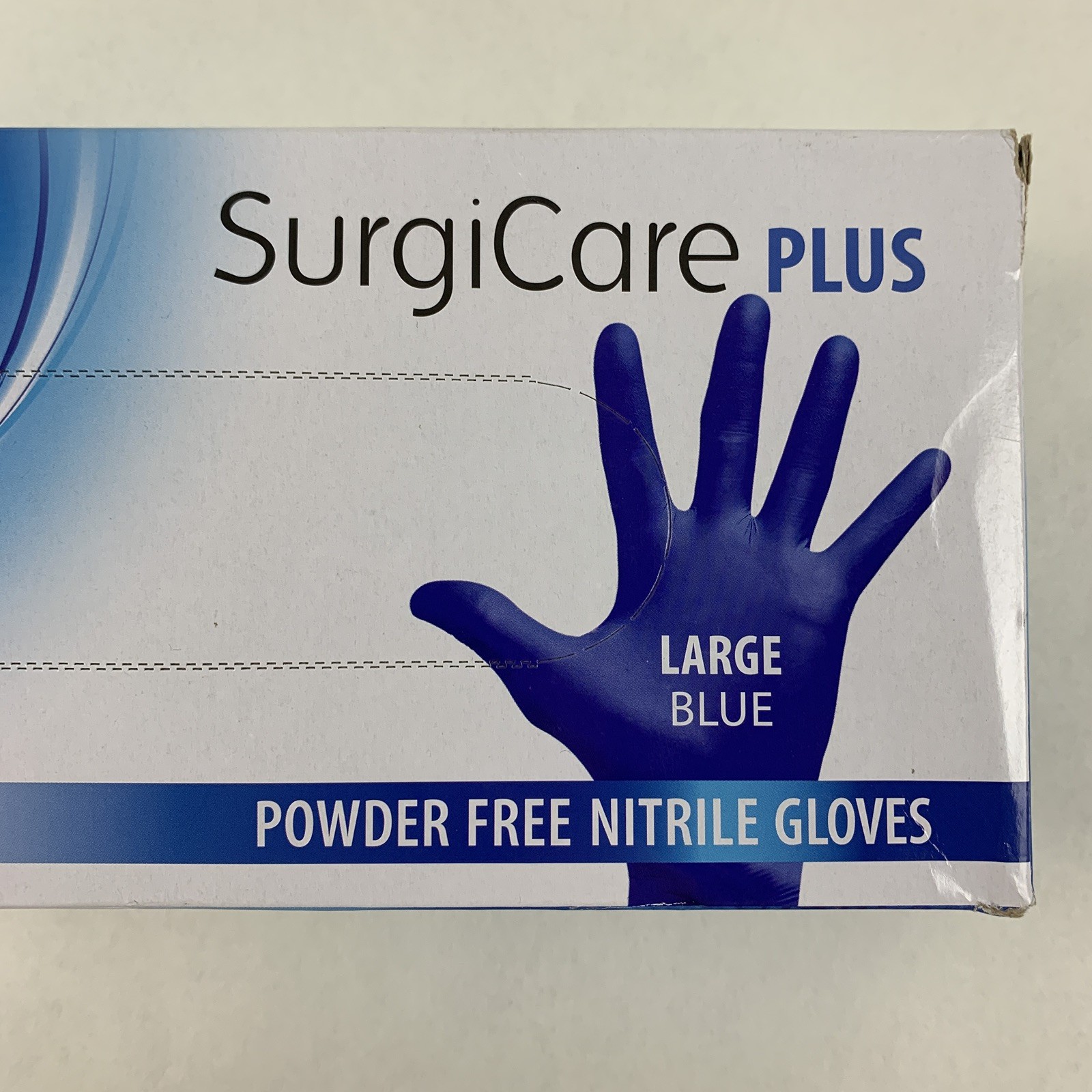 SurgiCare Plus Nitrile Exam Gloves Blue 200 Count Large MARK3 1933 New