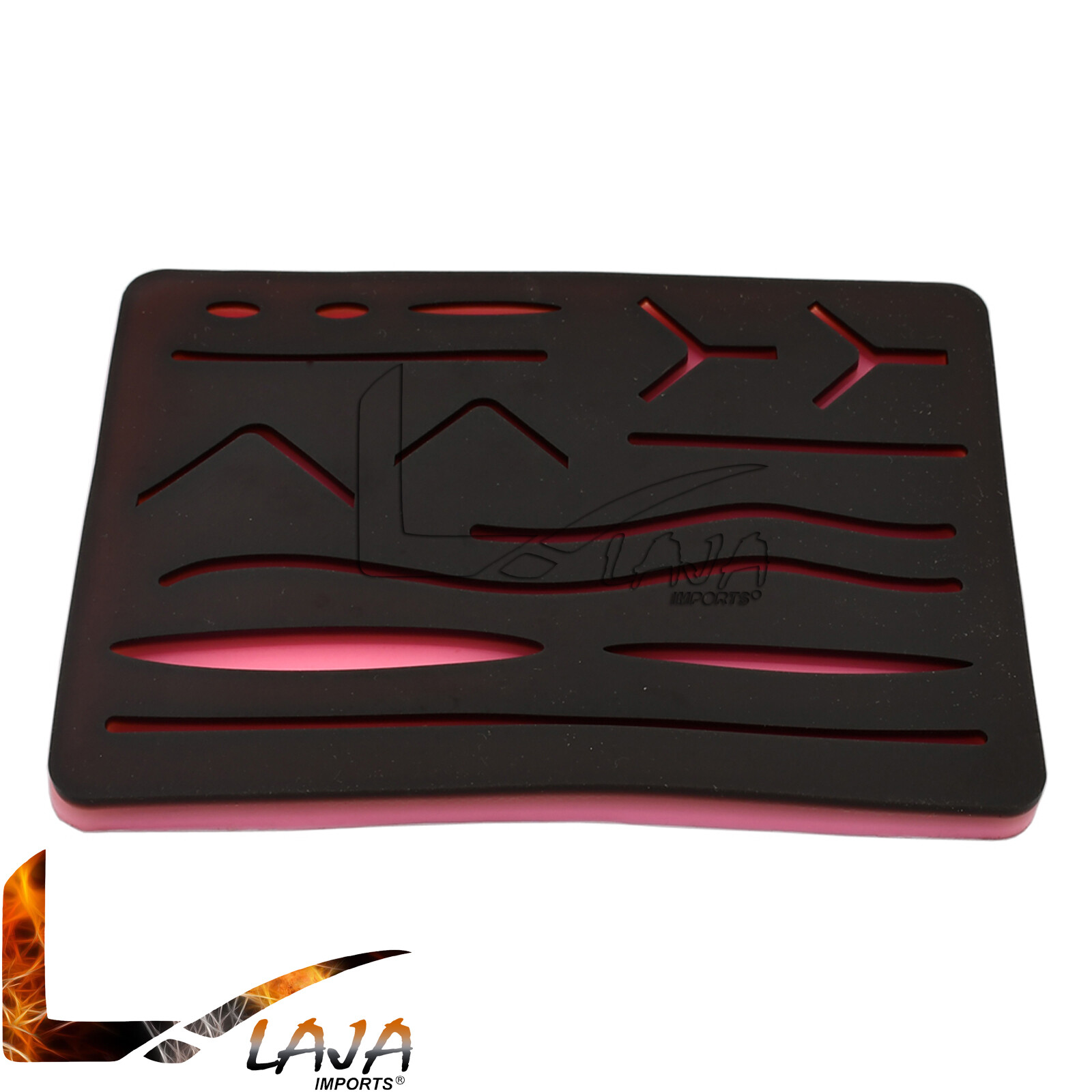 Suture Practice Pad W/ 14 Wouds Brown Silicon Skin Kit Pads for Students DS-1357