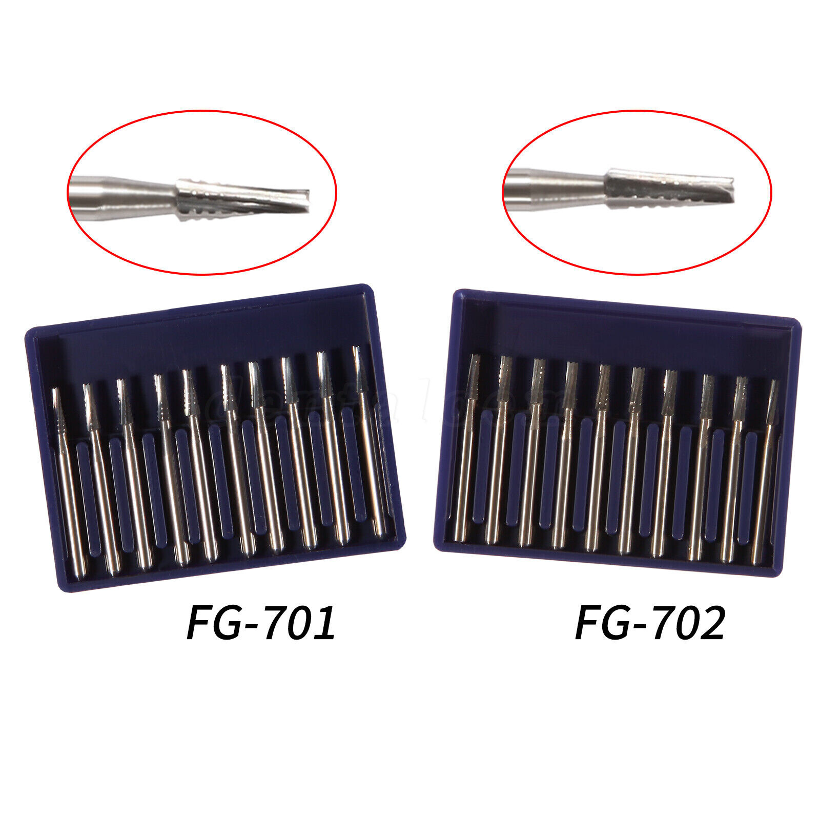 Dental Tungsten Carbide Tungsten Steel Burs for High Speed Handpiece FG 701/702