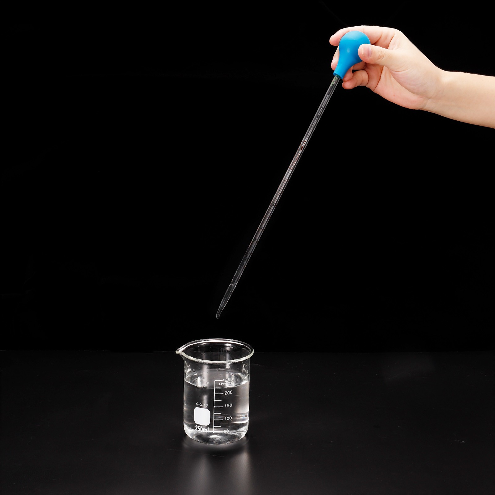 Graduated Dropper Pipettes Kit, 2pcs 20ml Pipette with Rubber Cap, Clear