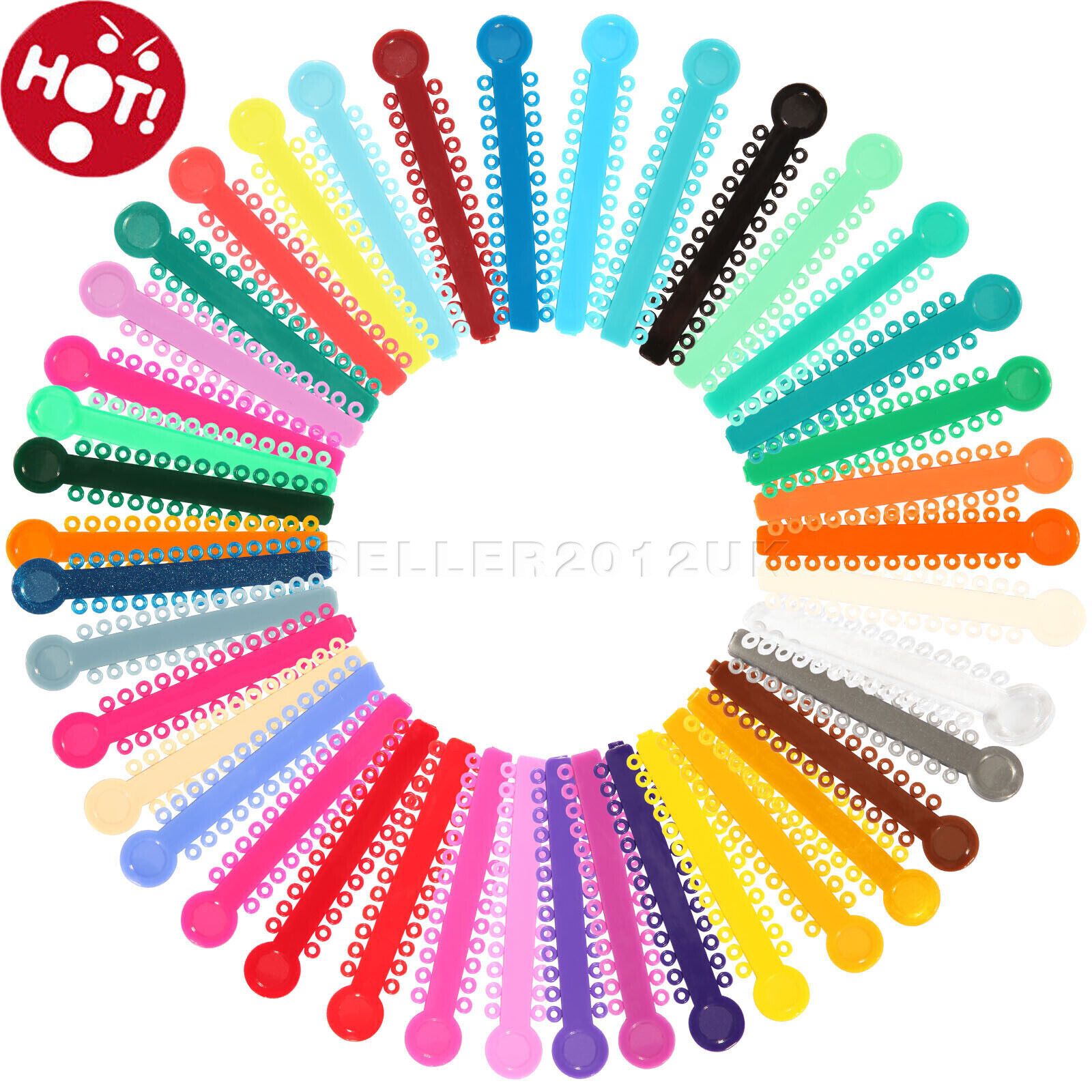 1040pcs Dental Ortho Elastic Ligature Ties Bands for Brackets Braces Rubber Band