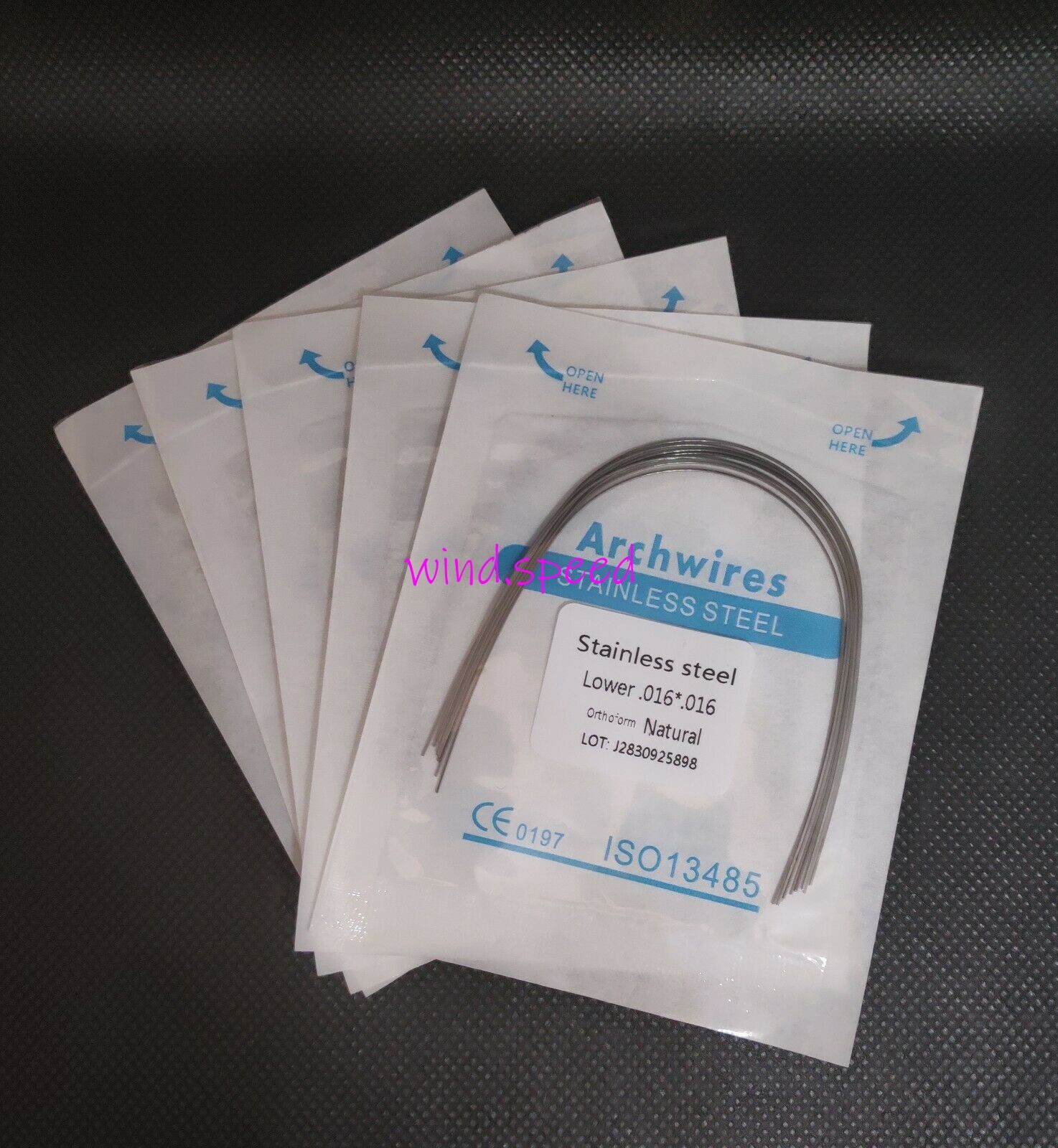 100Pc Ortho Dental Arch Wire S.S Natural Stainless Steel Wires Round Rectangular