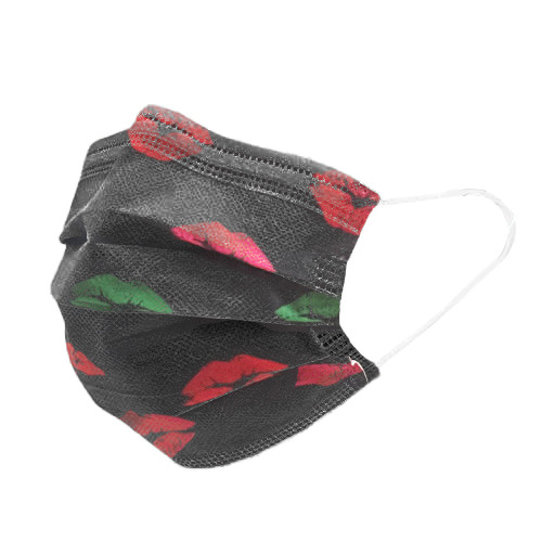 Multi-Colored Disposable Face Mask with Patterns Non-Medical Surgical Breathable