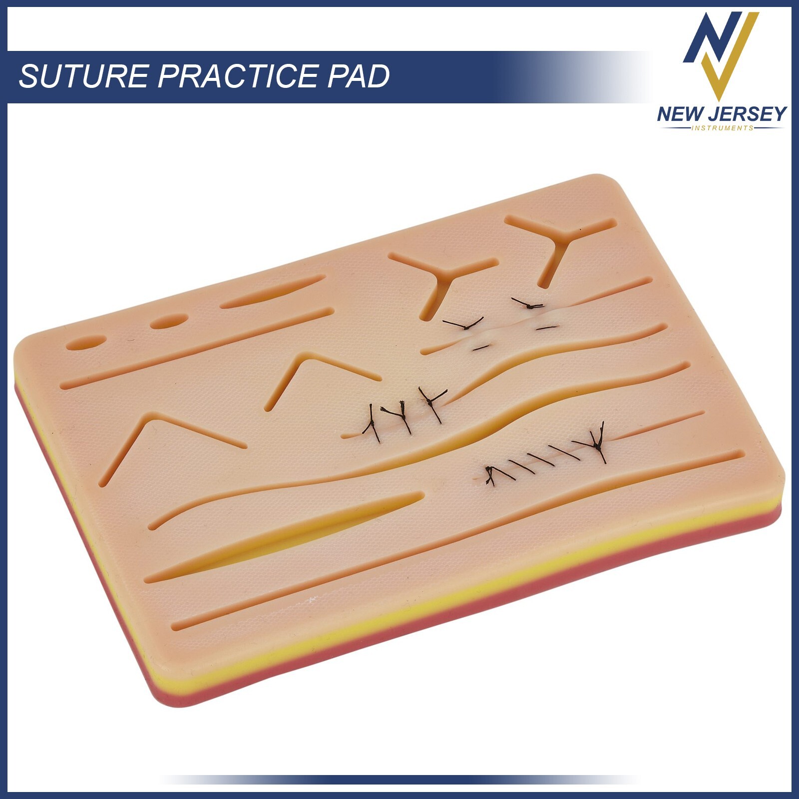 New Medical Skin Suture Practice Silicone Pad Wound Simulated For Training Kit