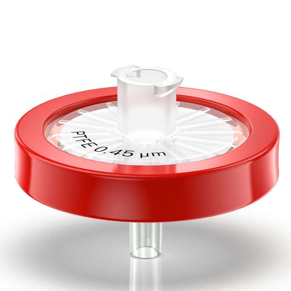 HPLC Syringe Filter PTFE 0.45 Micron Pore Size 25mm Diameter Non-Sterile 10 Pack