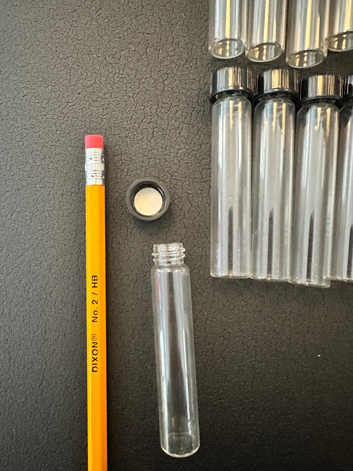 12 Glass Vials, 2 Dram Free Shipping