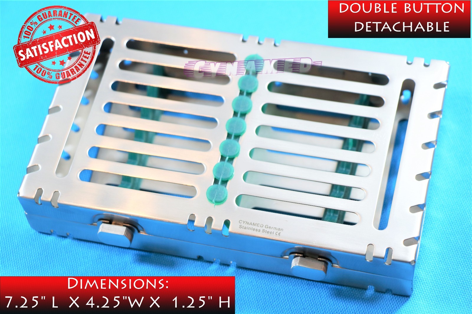 STERILIZATION CASSETTE FOR 7 INSTRUMENTS HIGH GRADE GERMAN AUTOCLAVABLE PREMIUM