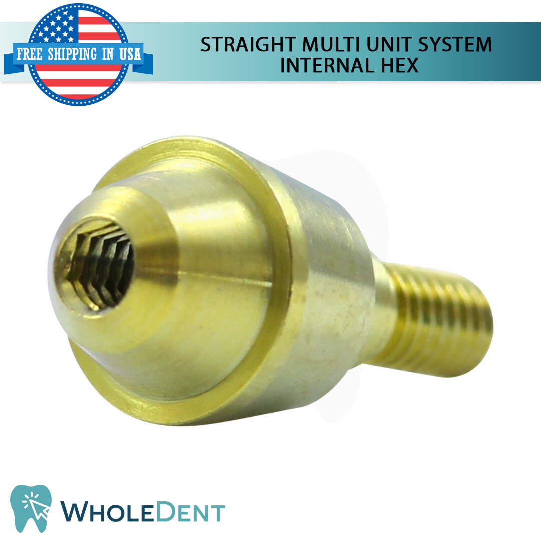 X1 Straight Abutment Multi Unit 1.6mm System Plastic Sleeve Set Dental Int Hex