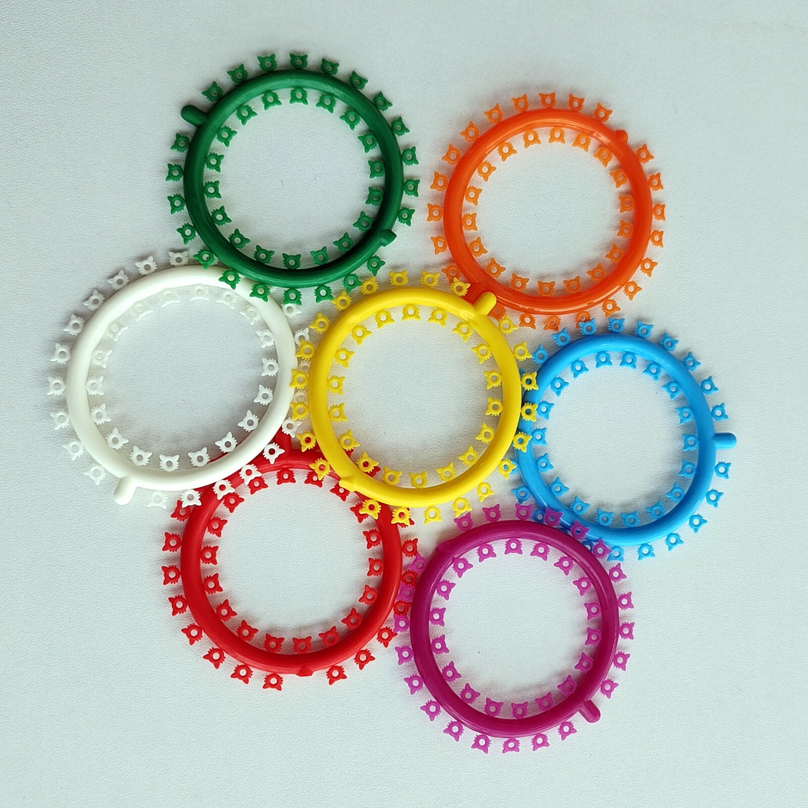 1000Pcs Dental Orthodontic Elastic Ligature Tie Multi-Colored Kitty Rubber Band