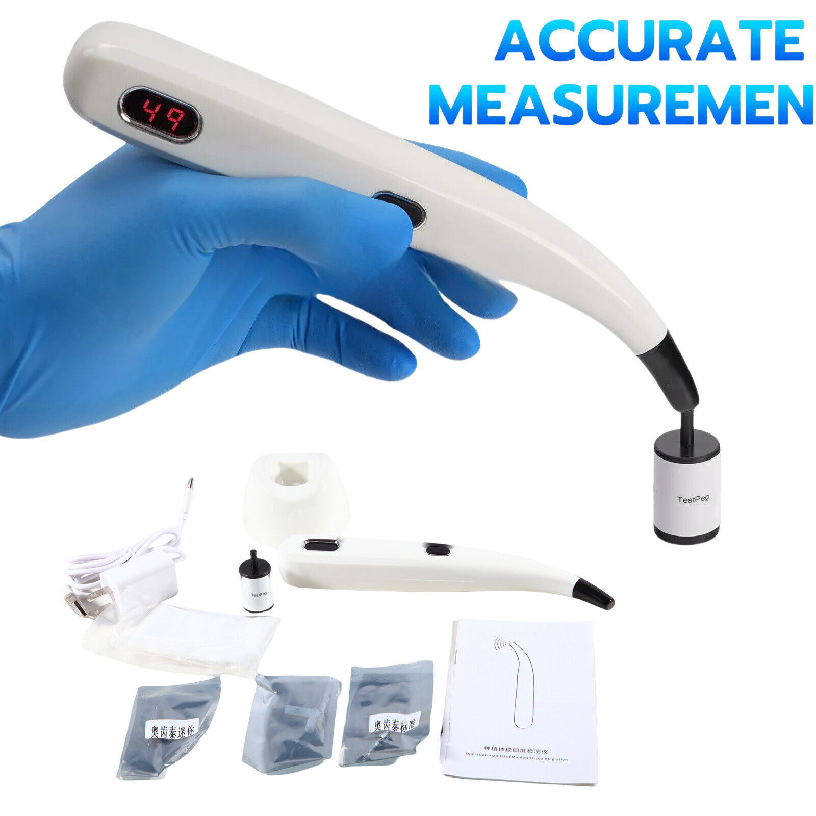 Dental Monitor Osseointegration RFA Inplant Stability Test Unit ISQ USA
