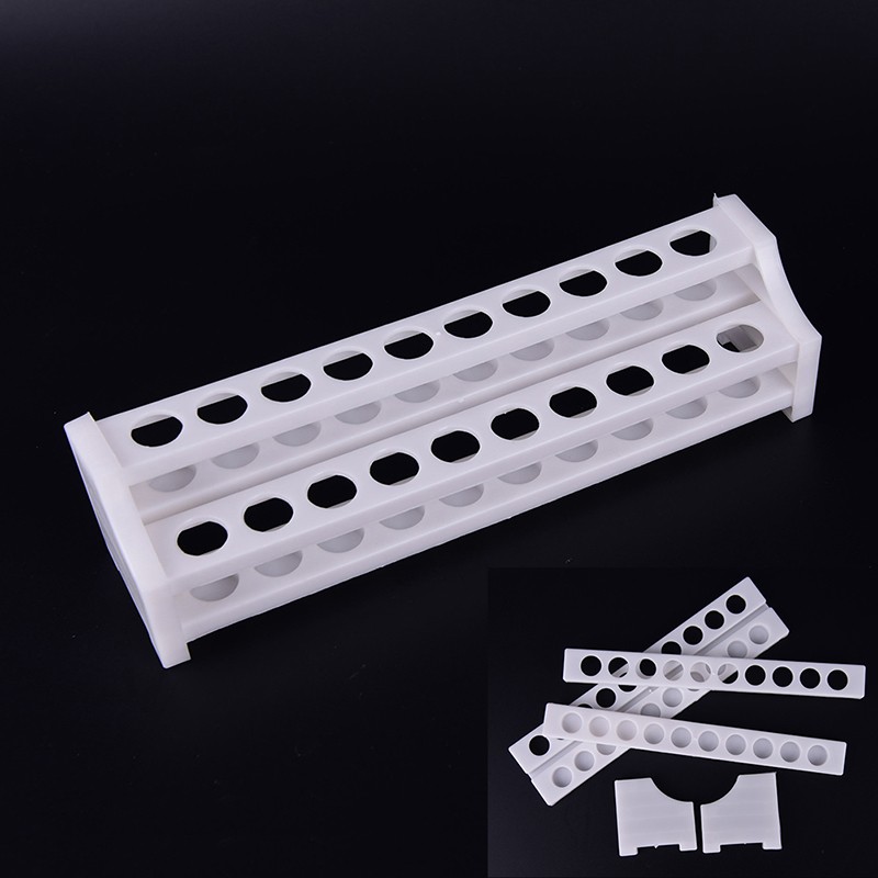 20 holes plastic test tube rack testing tubes holder storage stand lab suppl=t=