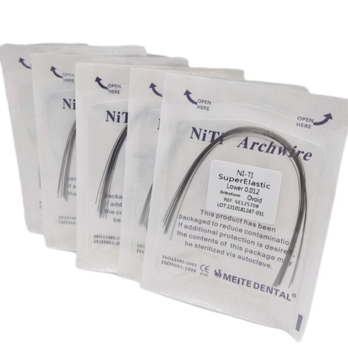 Dental Orthodontic Super Elastic Niti Round/Rectangular Arcos Arch Wires Ovoid