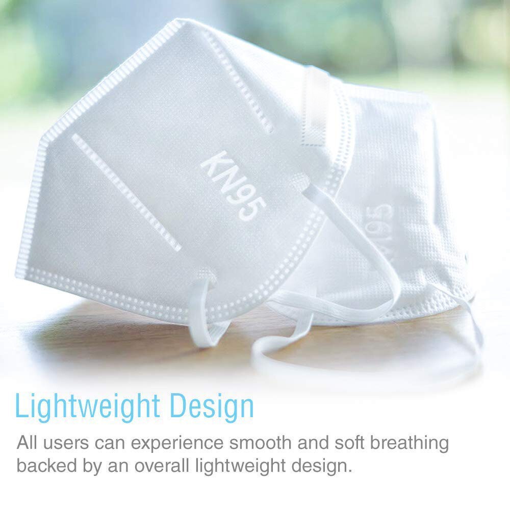 SUNCOO Protective KN95 Face Mask – 20 Pack, 5 Layers Cup Dust Mask Protection