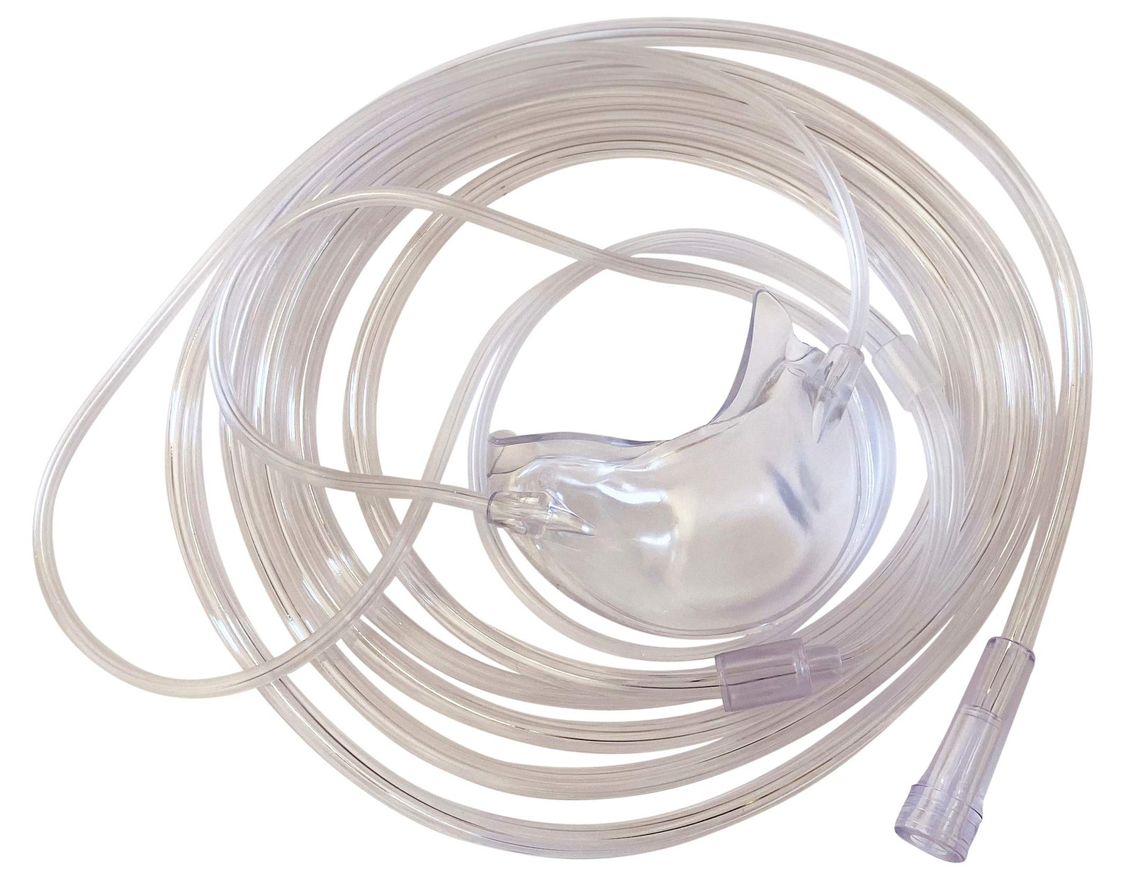 Comfortable Safety Mask with Kink Resistant Tubing for O2 Patients Pack of 1