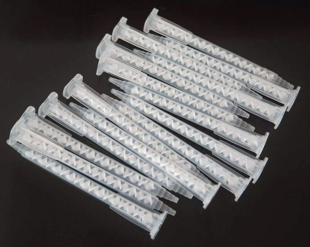 50 Pieces Epoxy Mixing Nozzle Static Mixer Nozzle Tubes Tip for 50Ml Cartrid