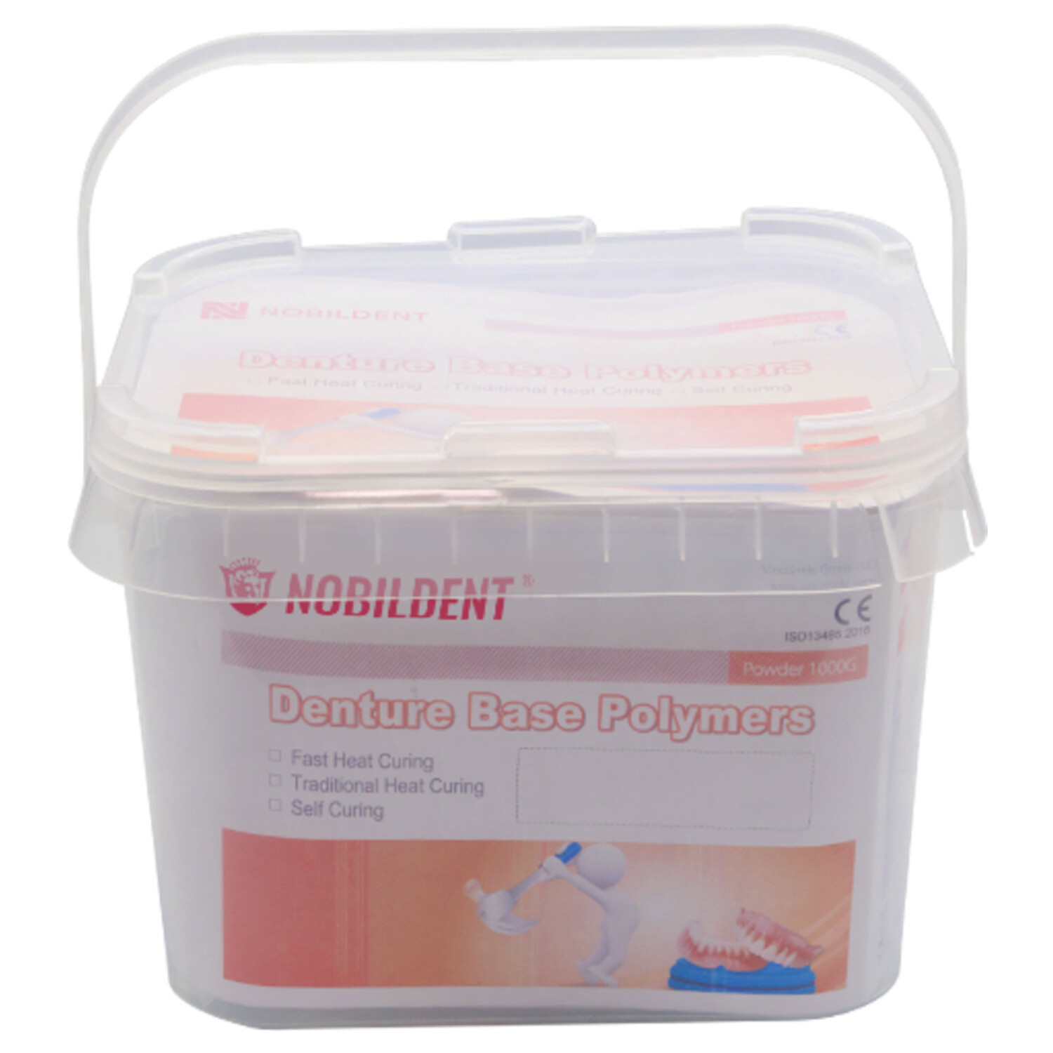 1000g Dental HEAT CURRING Acrylic Denture Base Material Heat Cure Powder
