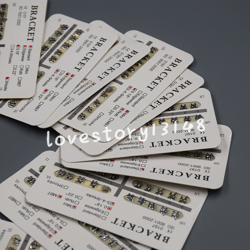 10/20/50 Packs Mini/Standard 018/022 Slot Dental Orthodontic Separable Brackets