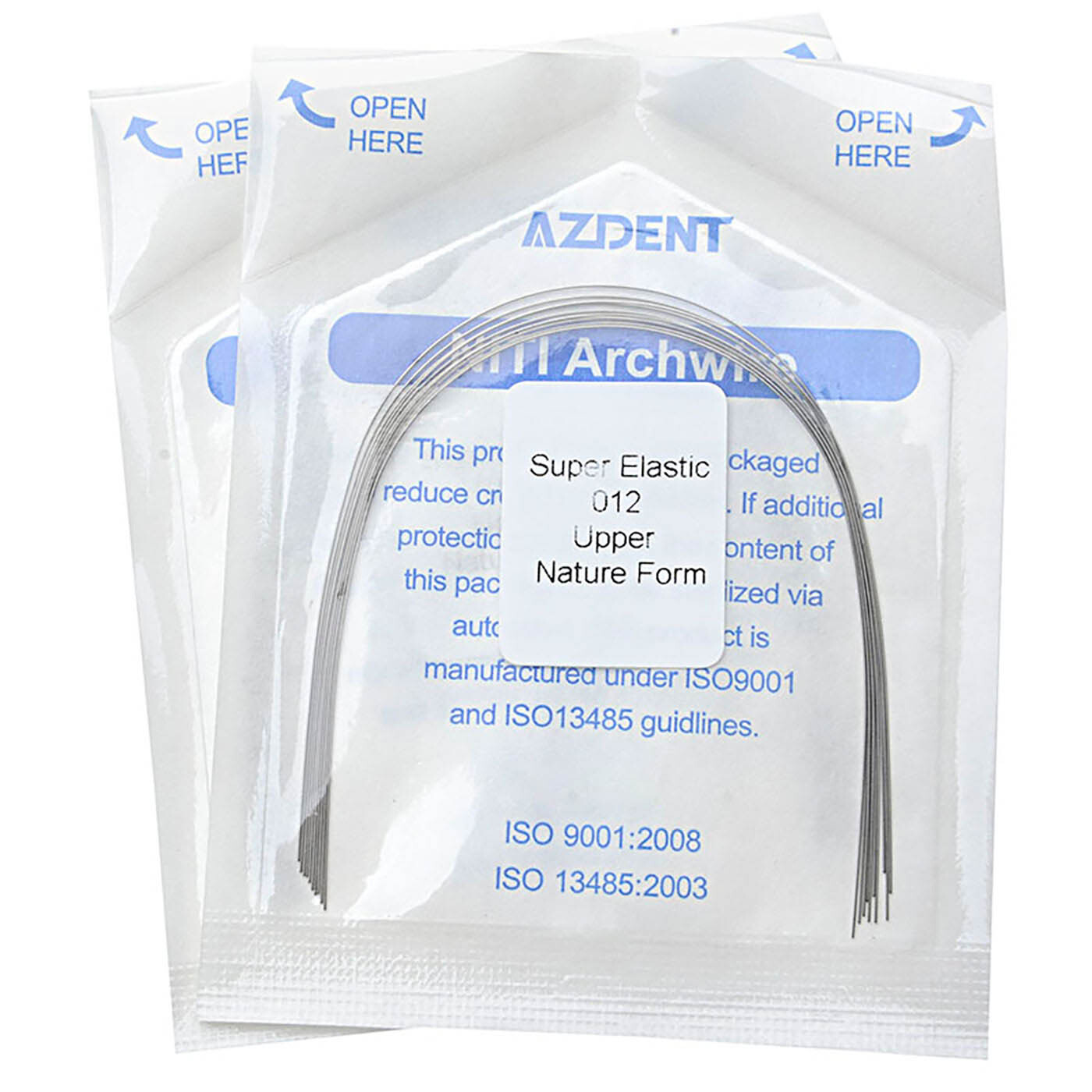AZDENT Dental Orthodontics Round Arch Wire Super Elastic Niti Nature Form