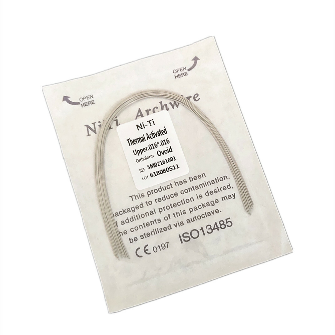 50 Pieces Dental Rectangular Arch Wire Thermal Activated NITI Recta Ovoid Arcs
