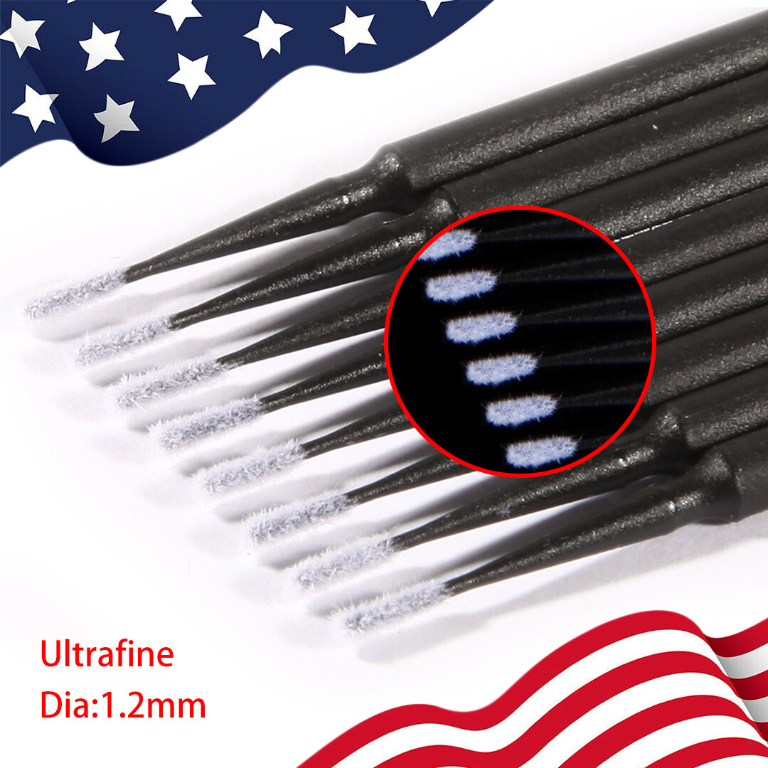 Black Microbrush Micro Brush Applicator Tips 1.2mm Dental
