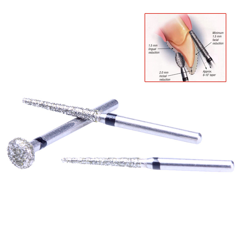 AZDENT Dental Diamond Burs Bur Set Kit FG101-FG117 fit Handpiece 10PCS/Kit