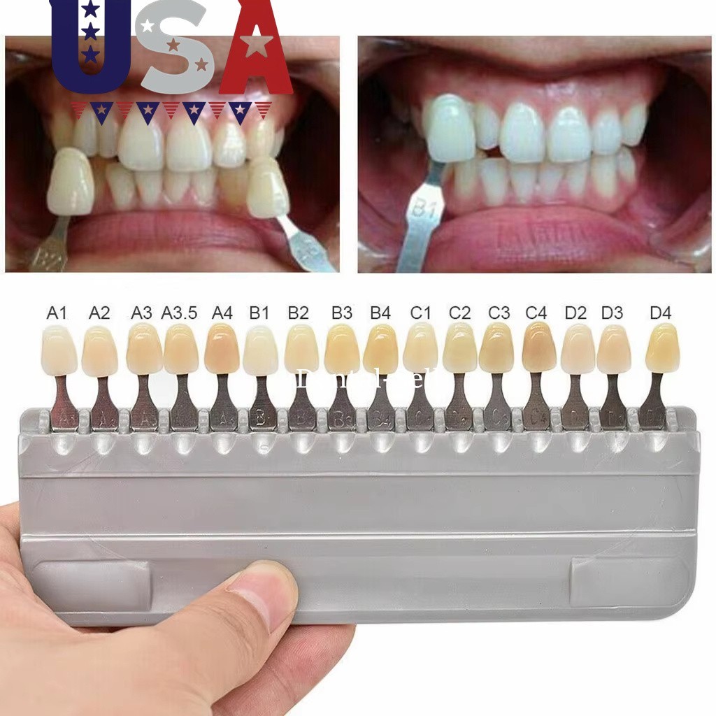 1Set VITA Classical A1-D4 Dental Tooth Shade Guide 16 Natural Colors Contrast US
