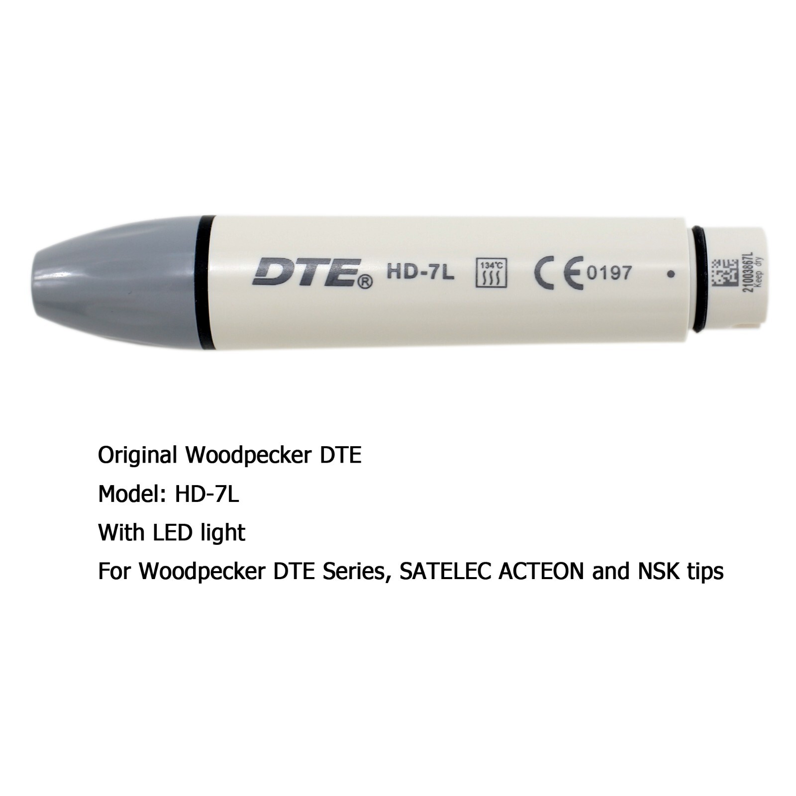 Woodpecker DTE Dental Ultrasonic Scaler Piezo Handpiece HW-5L HD-7L Tips G1 GD1