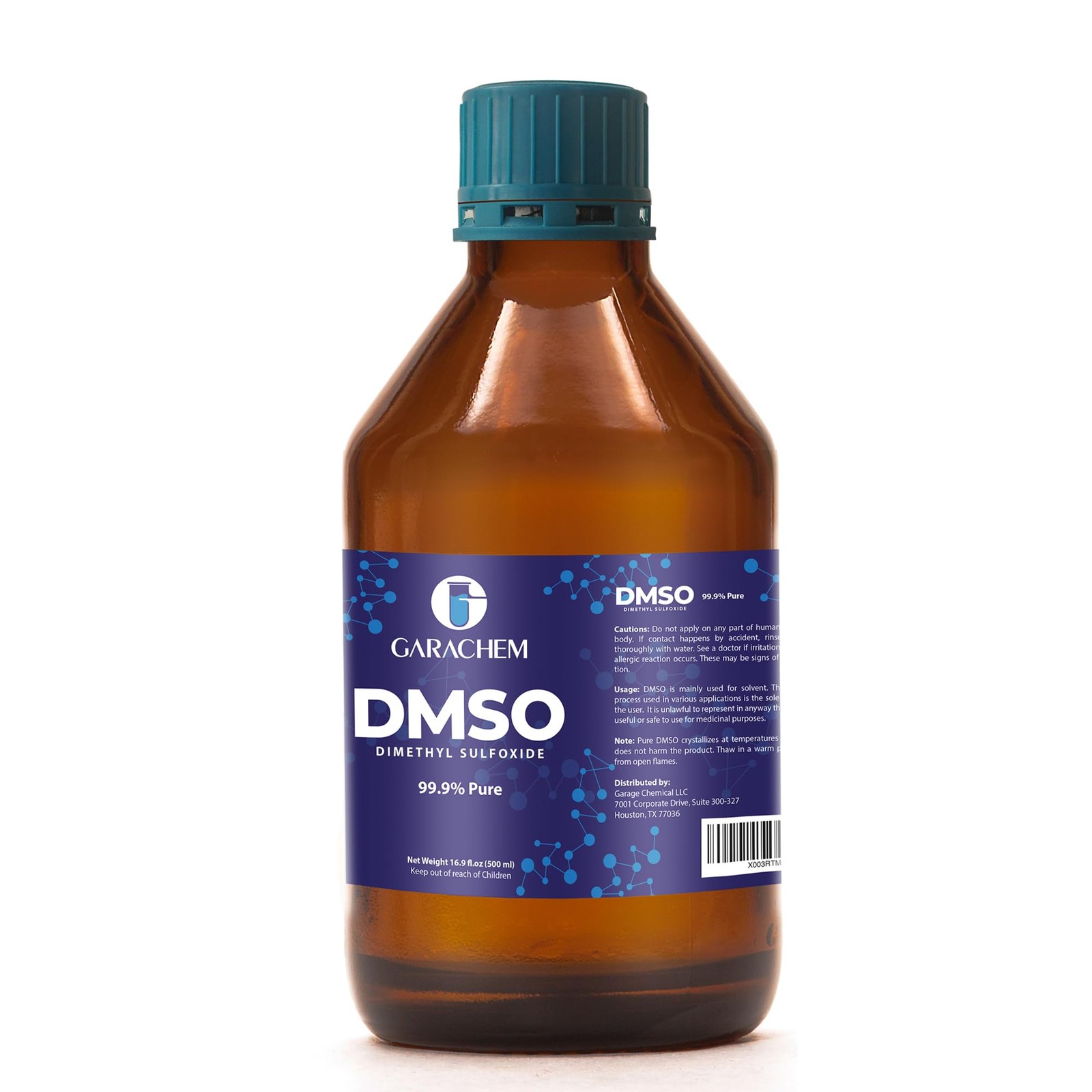 Pure DMSO in a Glass Bottle, Liquid Dimethyl Sulfoxide 16.9 OZ,…