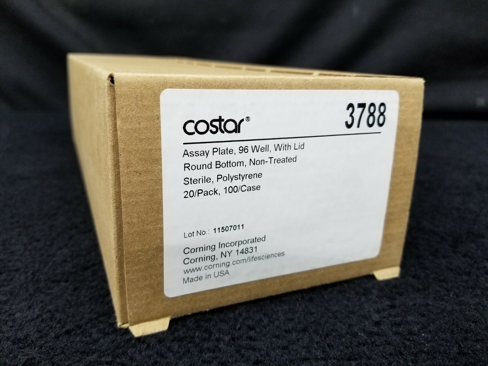 Lot of 53x Corning Costar 3788 Clear Polystyrene 96-Well Microplates