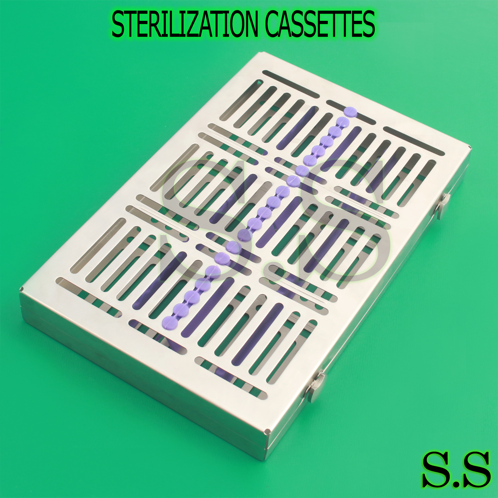 3 DENTAL SURGICAL AUTOCLAVE STERILIZATION CASSETTES FOR 20 INSTRUMENTS ST-002