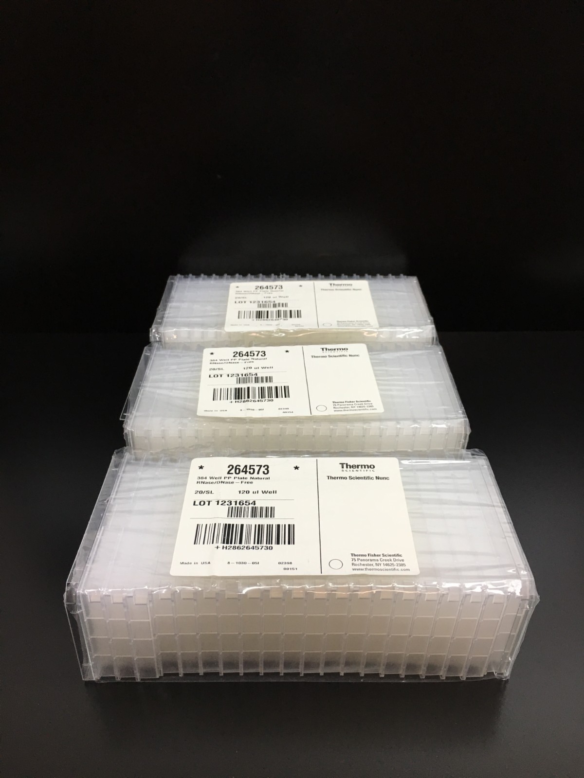 Thermo Scientific REF 264573 Nunc 384 Well SPS Microplates Lot 3 PKS